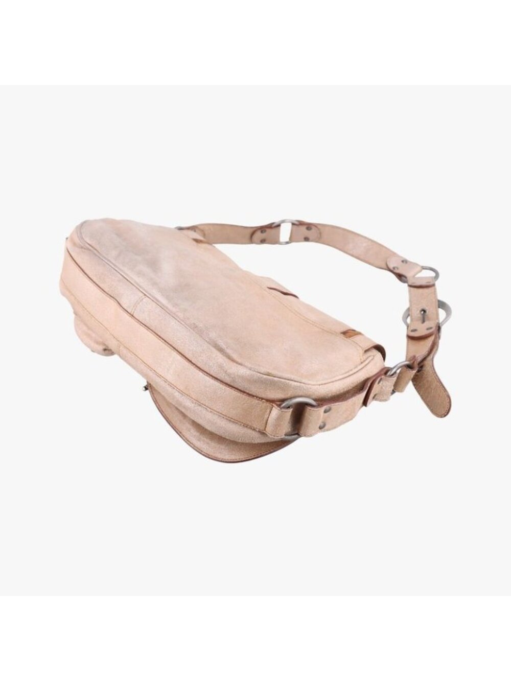 ★SOLD★ Dior Gaucho Beige Leather Messenger Bag - Picture 6 of 16